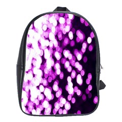 Bokeh Background In Purple Color School Bags(large)  by Amaryn4rt