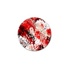 Red Fractal Art Golf Ball Marker (10 Pack) by Amaryn4rt