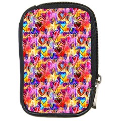 Spring Hearts Bohemian Artwork Compact Camera Cases by KirstenStar