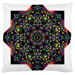 Mandala Abstract Geometric Art Large Cushion Case (Two Sides) Back