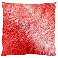 Pink Fur Background Large Cushion Case (two Sides) by Simbadda