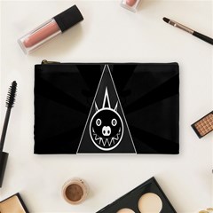 Abstract Pigs Triangle Cosmetic Bag (medium)  by Simbadda