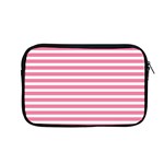 Horizontal Stripes Light Pink Apple MacBook Pro 13  Zipper Case Front