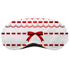 Ribbon Red Line Sleeping Masks by Mariart