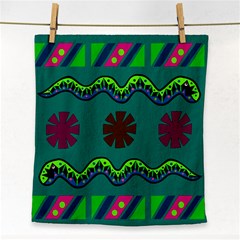 A Colorful Modern Illustration Face Towel by Simbadda