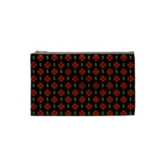 Dollar Sign Graphic Pattern Cosmetic Bag (small)  by dflcprints