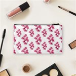 Santa Rita Flowers Pattern Cosmetic Bag (Small)  Back