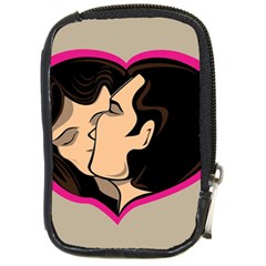 Don t Kiss With A Bloody Nose Face Man Girl Love Compact Camera Cases by Mariart