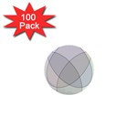 Four Way Venn Diagram Circle 1  Mini Buttons (100 pack)  Front