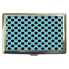 Polka Dot Blue Black Cigarette Money Cases by Mariart