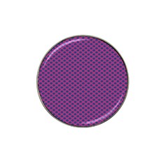 Polka Dot Purple Blue Hat Clip Ball Marker (4 Pack) by Mariart