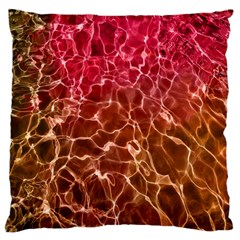 Background Water Abstract Red Wallpaper Large Cushion Case (two Sides) by Simbadda