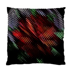 Abstract Green And Red Background Standard Cushion Case (one Side) by Simbadda