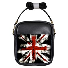 British Flag Girls Sling Bags by Nexatart