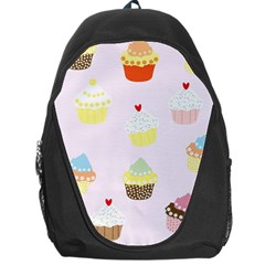 Seamless Cupcakes Wallpaper Pattern Background Backpack Bag by Nexatart