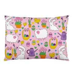 Cute Easter Pattern Pillow Case (two Sides) by Valentinaart