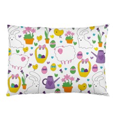 Cute Easter Pattern Pillow Case (two Sides) by Valentinaart