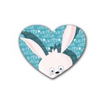 Easter bunny  Heart Coaster (4 pack)  Front