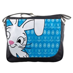 Easter Bunny  Messenger Bags by Valentinaart