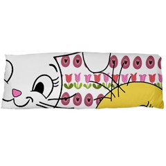 Easter Bunny And Chick  Body Pillow Case (dakimakura) by Valentinaart