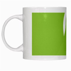 Dog Green White Animals White Mugs by Mariart