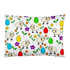 Easter Lamb Pillow Case (two Sides) by Valentinaart