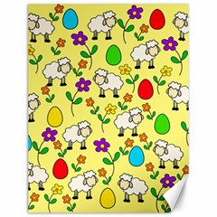 Easter Lamb Canvas 12  X 16   by Valentinaart