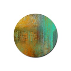 The Waterfall Rubber Coaster (round)  by digitaldivadesigns