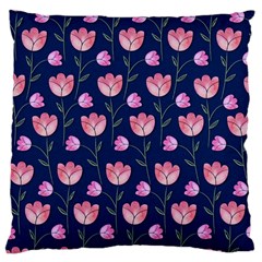 Watercolour Flower Pattern Large Cushion Case (two Sides) by Nexatart