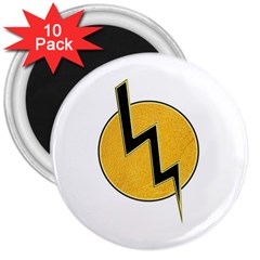 Lightning Bolt 3  Magnets (10 Pack)  by linceazul