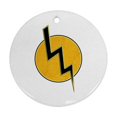 Lightning Bolt Ornament (round) by linceazul