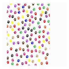 Paw Prints Dog Cat Color Rainbow Animals Small Garden Flag (two Sides) by Mariart