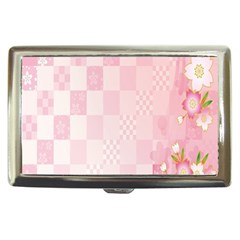 Sakura Flower Floral Pink Star Plaid Wave Chevron Cigarette Money Cases by Mariart