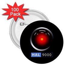 Hal 9000 2 25  Buttons (100 Pack)  by linceazul