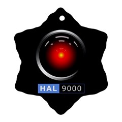 Hal 9000 Snowflake Ornament (two Sides) by linceazul