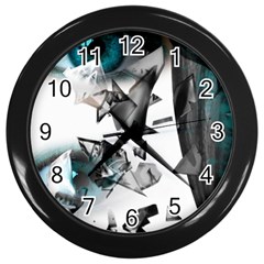 Blue Eye Wall Clocks (black) by mugebasakart