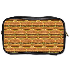 Delicious Burger Pattern Toiletries Bags by berwies