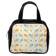 Birds And Daisies Classic Handbags (one Side) by linceazul