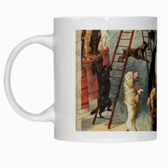 Dog Circus White Mugs by Valentinaart