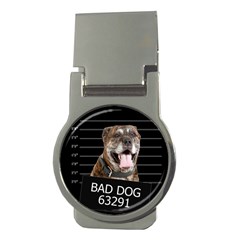 Bad Dog Money Clips (round)  by Valentinaart