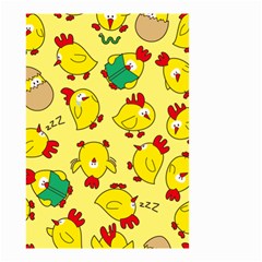 Animals Yellow Chicken Chicks Worm Green Small Garden Flag (two Sides) by Mariart