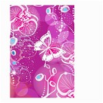 Flower Butterfly Pink Small Garden Flag (Two Sides) Front