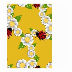 Flower Floral Sunflower Butterfly Red Yellow White Green Leaf Small Garden Flag (two Sides) by Mariart