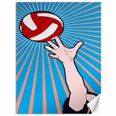 Volly Ball Sport Game Player Canvas 36  X 48   by Mariart