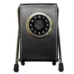 Witchcraft Symbols  Pen Holder Desk Clocks by Valentinaart