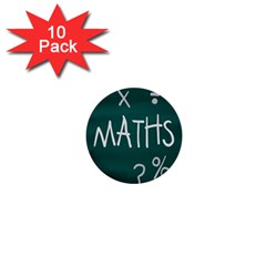 Maths School Multiplication Additional Shares 1  Mini Buttons (10 Pack)  by Mariart