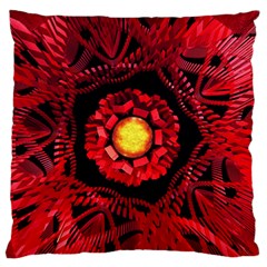 The Sun Is The Center Large Flano Cushion Case (one Side) by linceazul