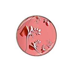 Amazing Floral Fractal B Hat Clip Ball Marker (4 Pack) by Fractalworld