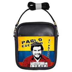 Pablo Escobar Girls Sling Bags by Valentinaart