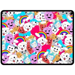 Cute Cartoon Pattern Fleece Blanket (large)  by Nexatart